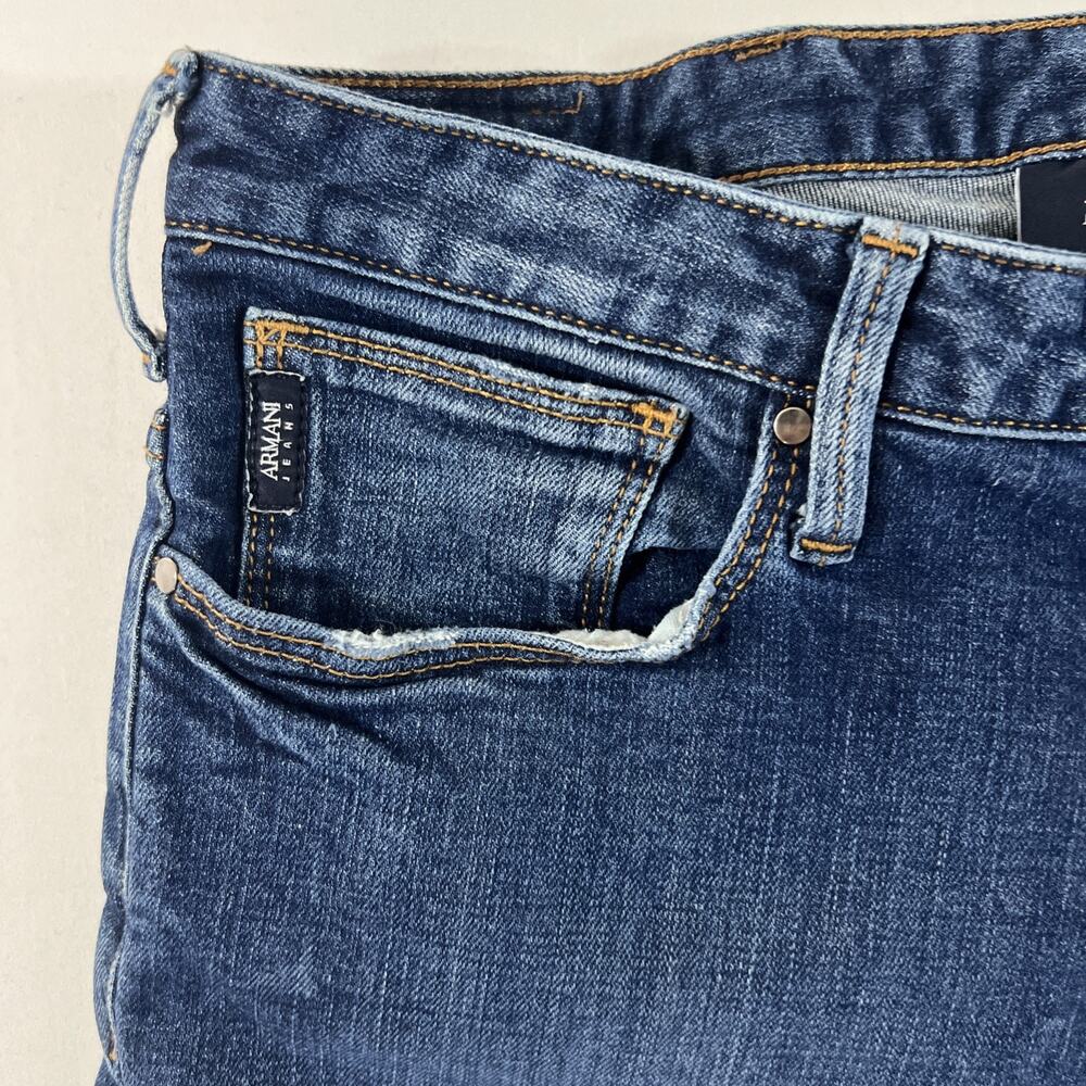Emporio Armani J06 Slim Fit Stretch Blue Jeans Mens W30 L31 - Picture 3 of 15